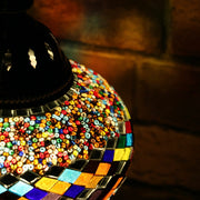 Mosaic Table Lamp in Many Colors, Swan Neck