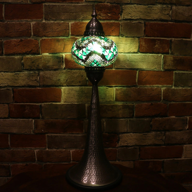 Mosaic Table Lamp in Greens, 5 Styles Available