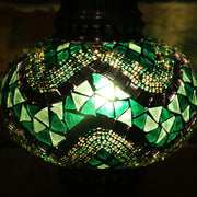 Mosaic Table Lamp in Greens, 5 Styles Available