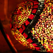 Mosaic Table Lamp in Red & Orange, 5 Styles Available