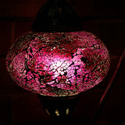 Crackle Glass Table Lamp in Violet, 5 Styles Available