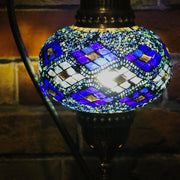 Mosaic Table Lamp in Blues, 5 Styles Available