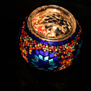 Mosaic Candleholder in Primary Colors