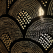 Hand-Punctured Nickel-Plated Brass Hanging Lamp