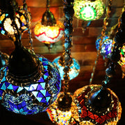 Thirteen Globe Mosaic Chandelier in Multiple Colored Globes - CUSTOM COLORS AVAILABLE