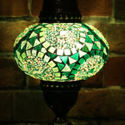 Mosaic Table Lamp in Shades of Green, 5 Styles Available