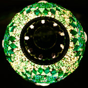 Mosaic Table Lamp in Green