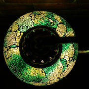 Crackle Glass Table Lamp in Green, 5 Styles Available