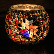 Mosaic Candleholder in MultiColors