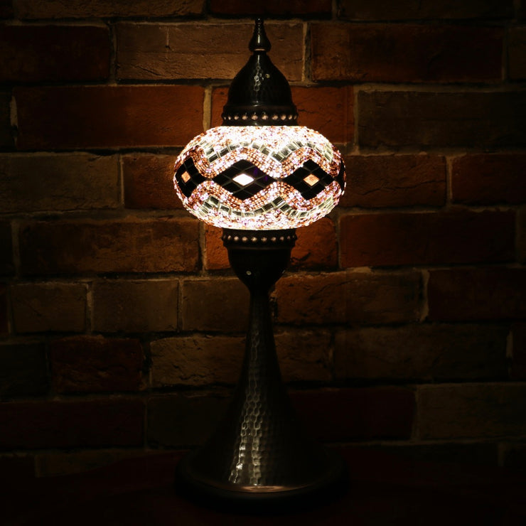 Mosaic Table Lamp in Purple, 5 Styles Available