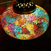 Crackle Glass Table Lamp in Many Colors, 3 Styles Available, Large