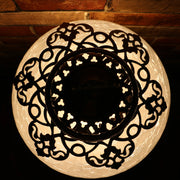 Crackle Glass Table Lamp, Frosted Laser-Cut Detail, 3 Styles Available