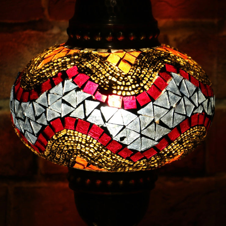 Mosaic Table Lamp in Colorful Hues, 5 Styles Available