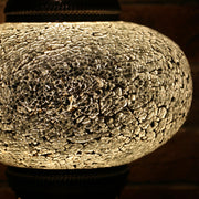 Crackle Glass Table Lamp in White, 3 Styles Available, Large