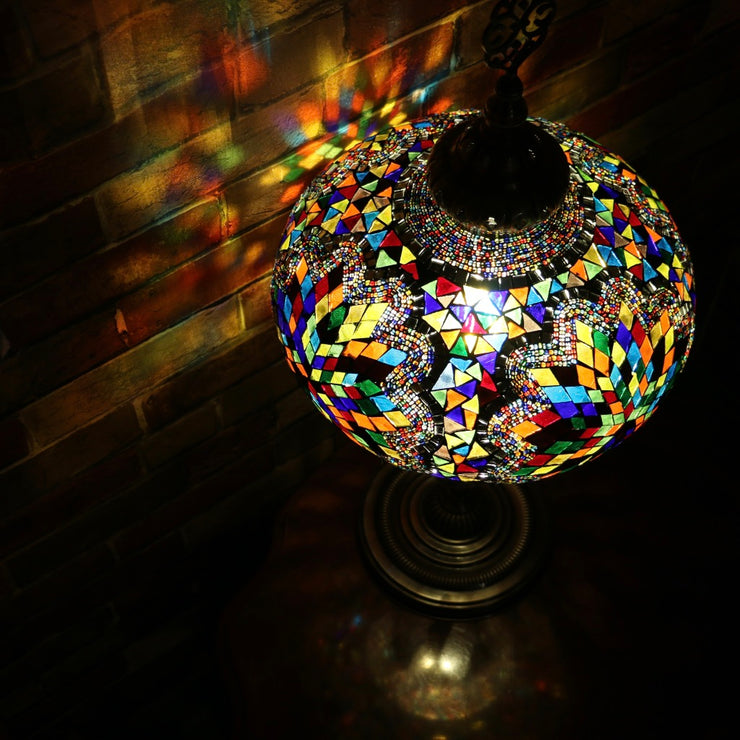 Mosaic Table or Floor Lamp in a Myriad of Colors