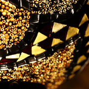 Mosaic Table or Floor Lamp in Amber