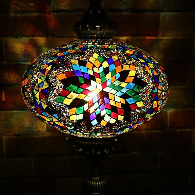 Mosaic Table or Floor Lamp in a Myriad of Colors