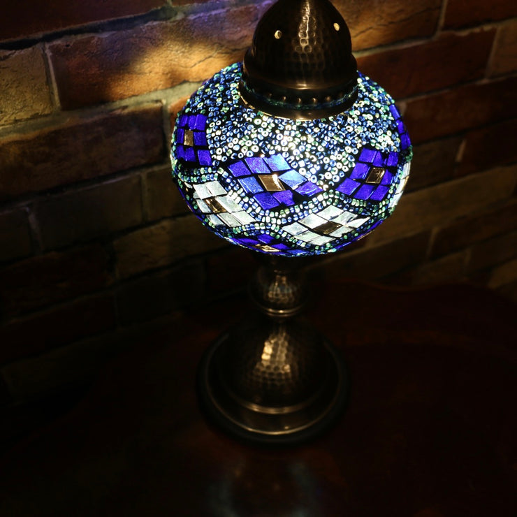 Mosaic Table Lamp in Blues, 5 Styles Available