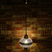Pierced Metal Hanging Lamp