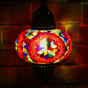 Mosaic Table Lamp in Red and MultiColors, 5 Styles Available