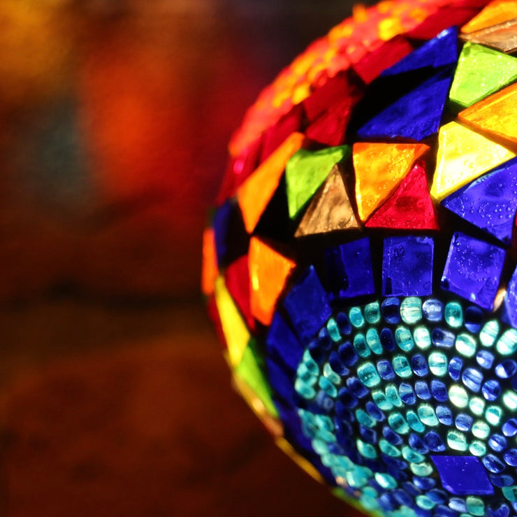 Mosaic Table Lamp in Many Colors, 5 Styles Available