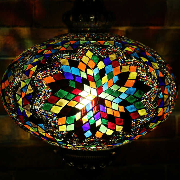 Mosaic Table or Floor Lamp in a Myriad of Colors