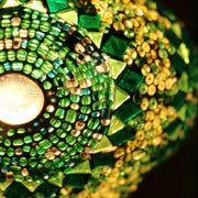 Mosaic Table Lamp in Green