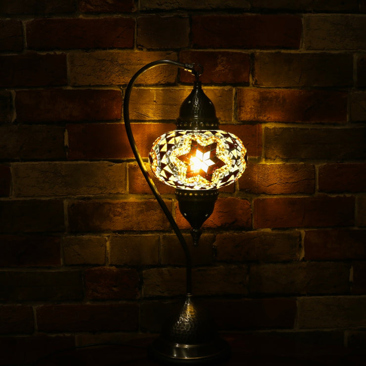 Mosaic Table Lamp in Amber, 5 Styles Available