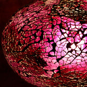 Crackle Glass Table Lamp in Violet, 5 Styles Available