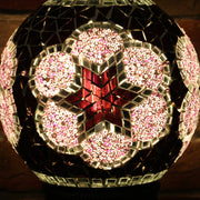 Mosaic Table or Floor Lamp in Hues of Purple