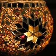 Mosaic Candleholder in Amber