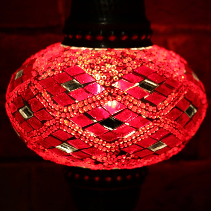 Mosaic Table Lamp in Red, 5 Styles Available