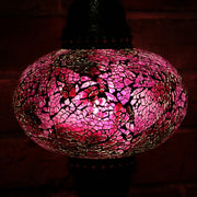 Crackle Glass Table Lamp in Violet, 5 Styles Available