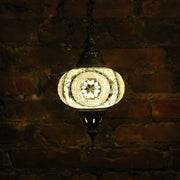 Hanging Mosaic Lamp in White