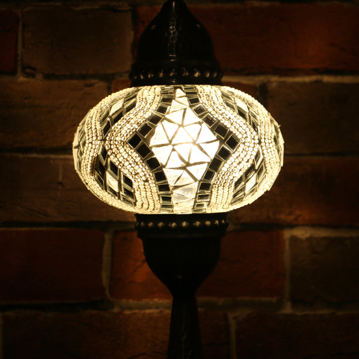 Mosaic Table Lamp in White, 5 Styles Available