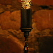 Hanging Mosaic Lamp in Amber, Tear Drop