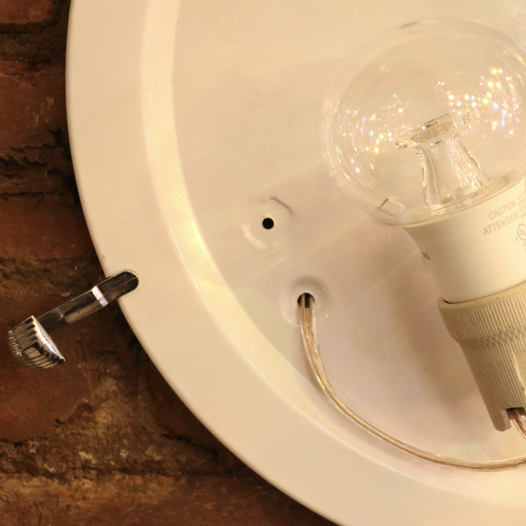 MOSAIC FLUSH MOUNT FOR CEILING OR WALL LAMP IN WHITE