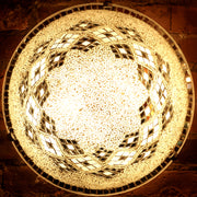 MOSAIC FLUSH MOUNT FOR CEILING OR WALL LAMP IN WHITE