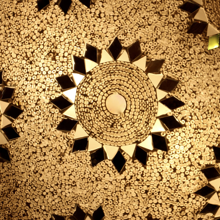 MOSAIC FLUSH MOUNT FOR CEILING OR WALL LAMP IN WHITE