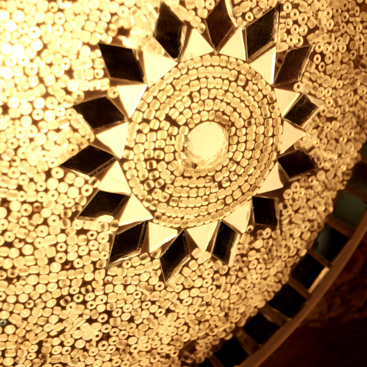 MOSAIC FLUSH MOUNT FOR CEILING OR WALL LAMP IN WHITE