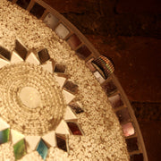 MOSAIC FLUSH MOUNT FOR CEILING OR WALL LAMP IN WHITE