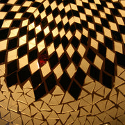 Mosaic Flush Mount for Ceiling or Wall Lamp in White and Black