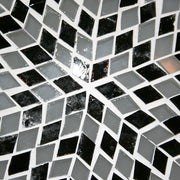 Mosaic Flush Mount for Ceiling or Wall Lamp in White and Black