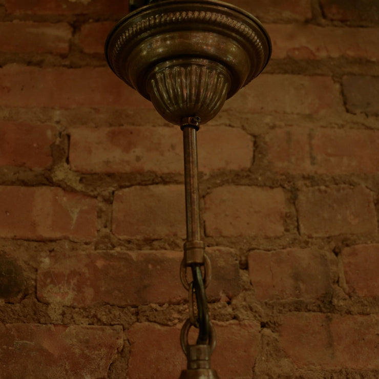 Mosaic Chandelier in Blues with Five Globes