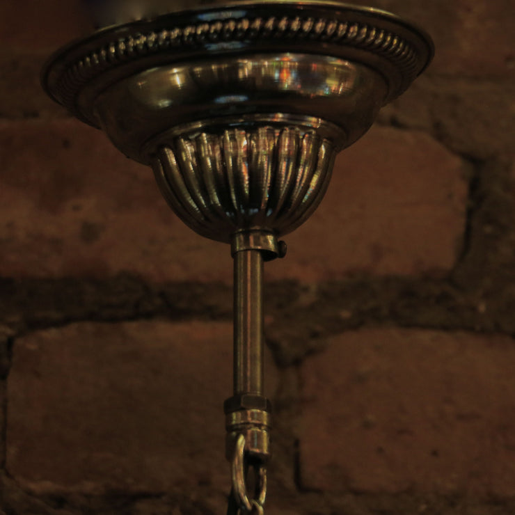 Hanging Mosaic Lamp in Blues