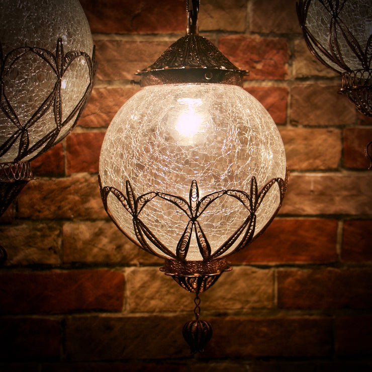 Hanging Glass Round-Shaped, Medium