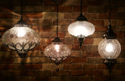 Hanging Blown Glass Lamp, Medium