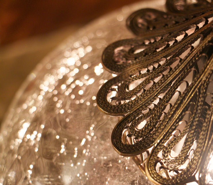 Hanging Blown Glass Lamp, Medium