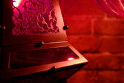 Casablanca Nights Collection Hanging Red & Brass Fixture