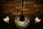Hanging Handblown Clear Glass Globe